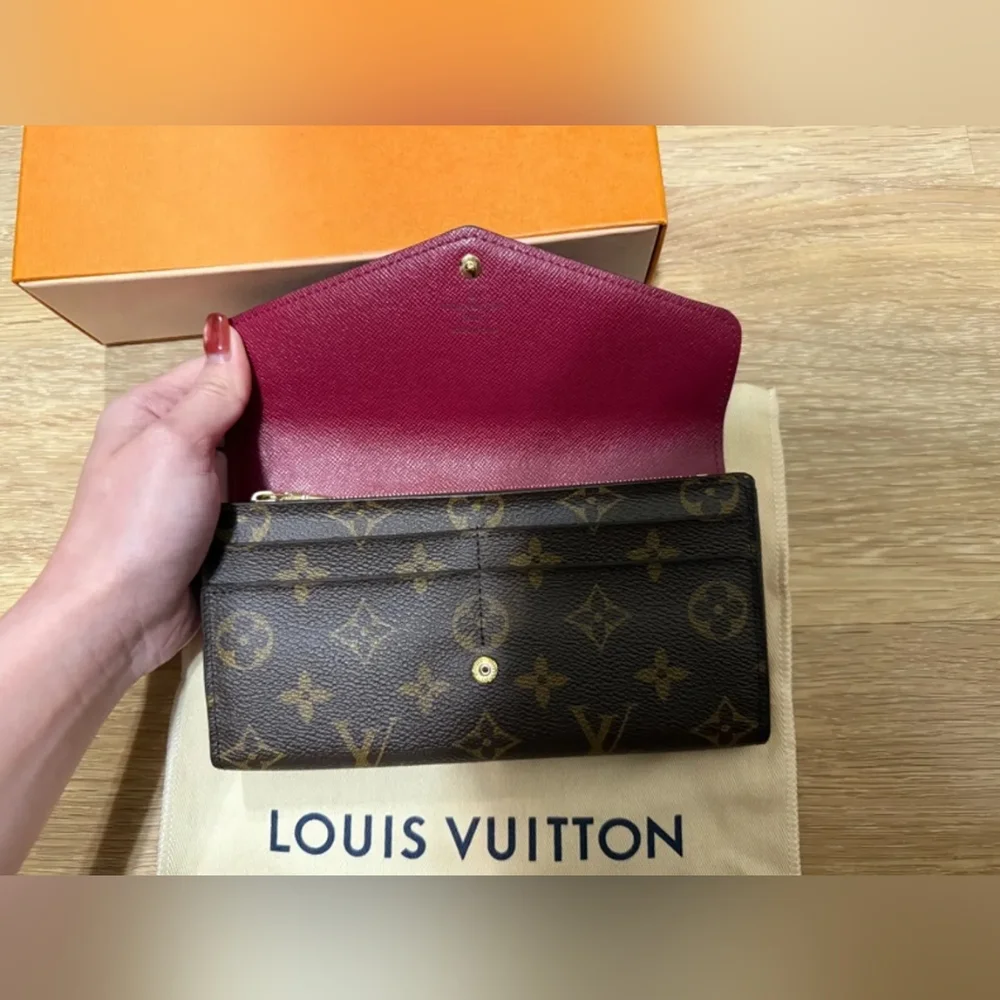 Louis Vuitton Monogram Canvas Red Interior Women’s Wallet